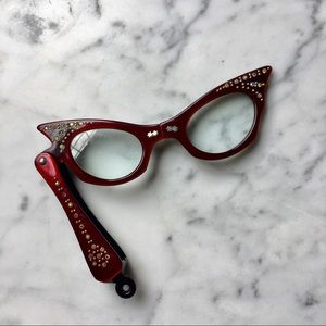 vintage folding opera glasses